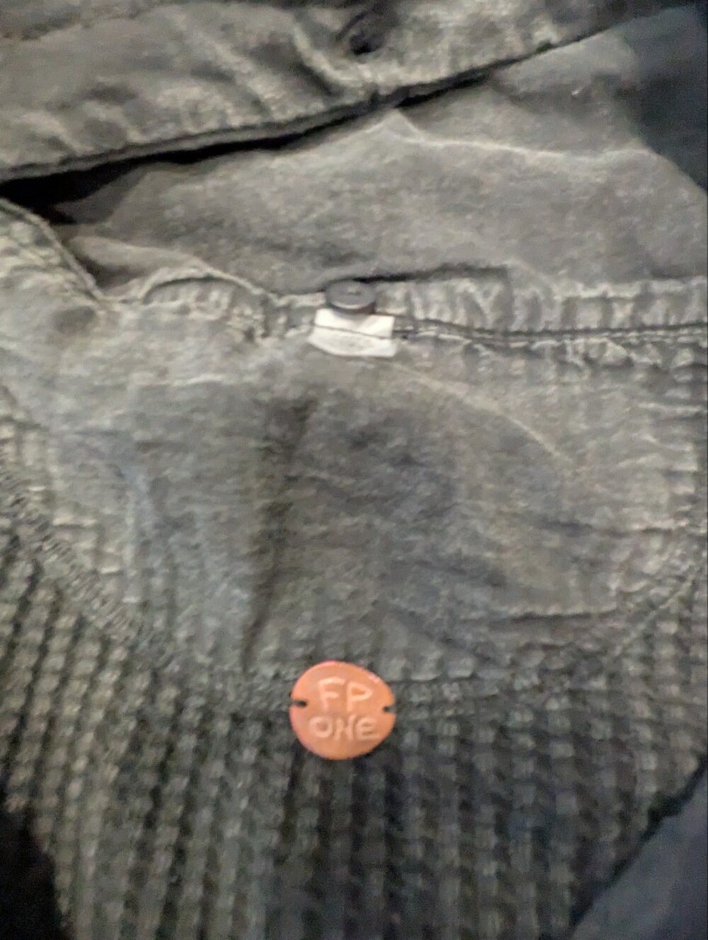 Free People Landon Long Waffle Jacket Size Xs With Removable Hood - Picture 6 of 10